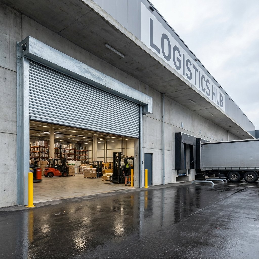 Puerta industrial automática para bodega